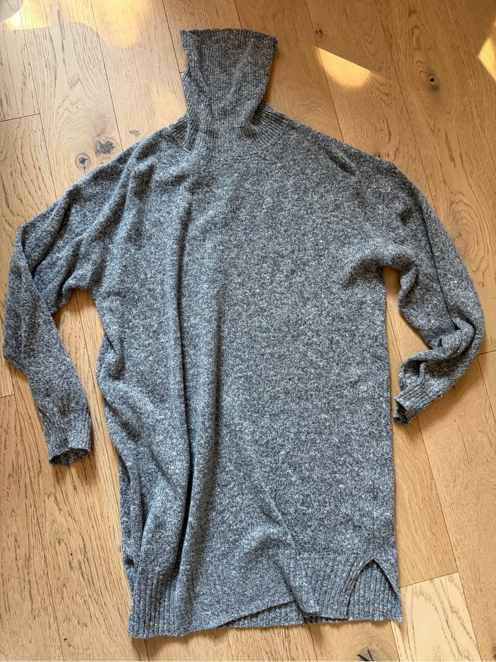 SHEIN Gray Turtleneck Knit Sweater